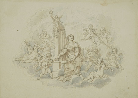 St. Cecelia with Heavenly Orchestra