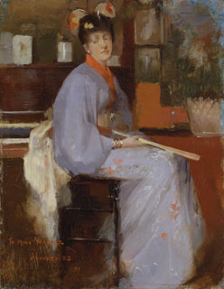 Woman in a Japanese Dress