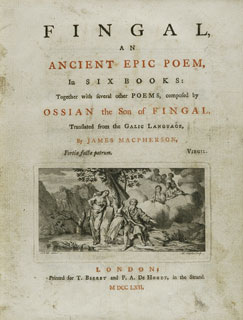 Fingal, An Ancient Epic Poem
